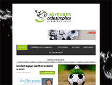 Tablet Screenshot of joyeusescatastrophes.com